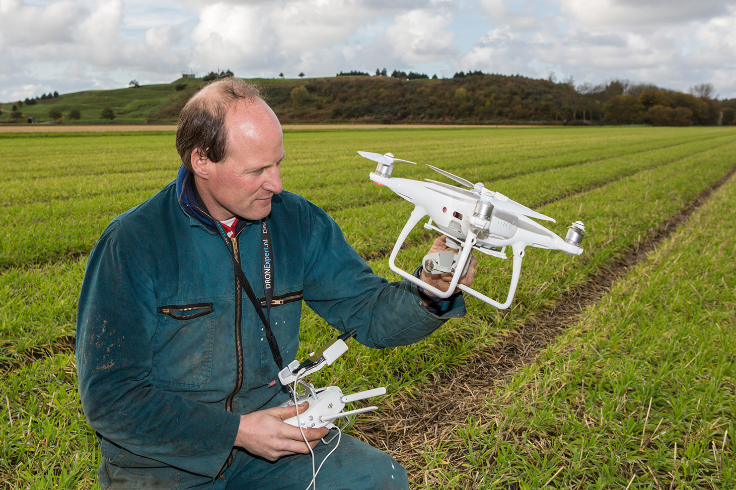 Henk Verdegaal met drone
